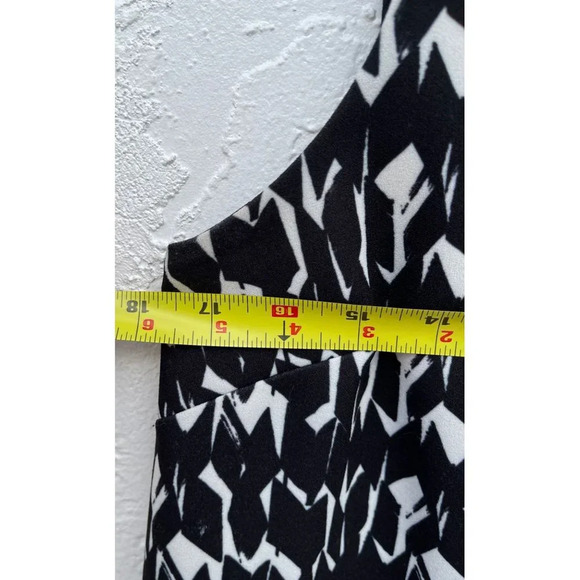 Karl Lagerfeld Womens Sleeveless Bowtie Detachable Collar A-Line Dress Black 6 - Picture 8 of 10